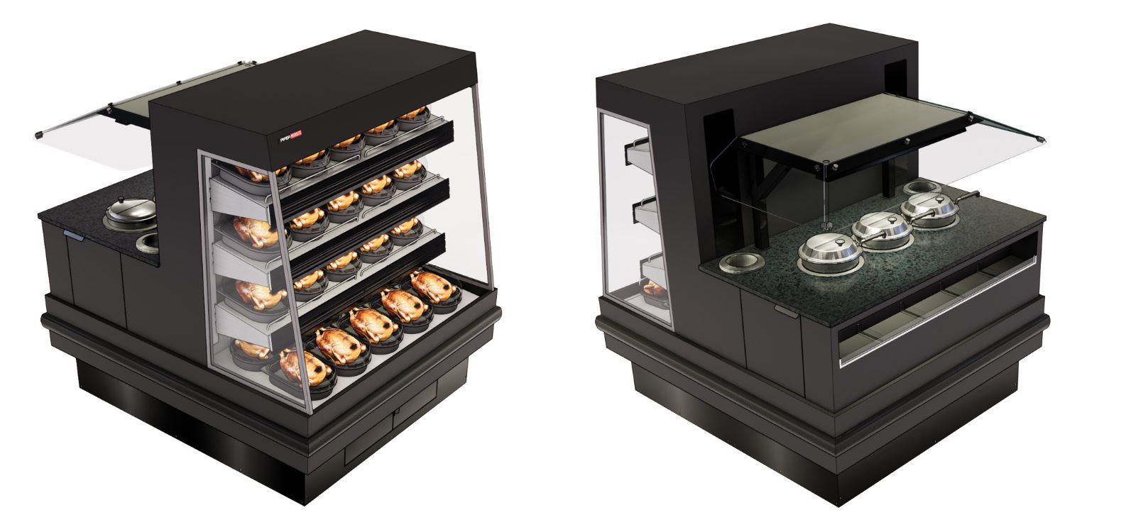 Piper Focus Chicken and Soup Island Merchandiser